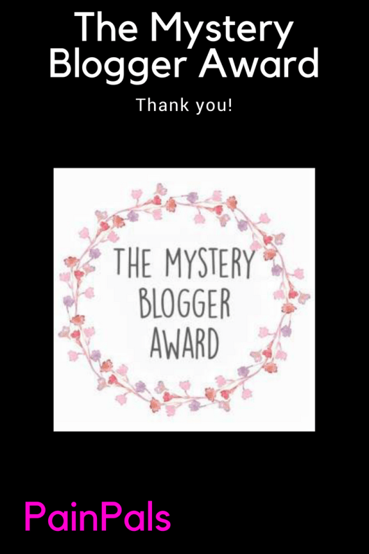 Mystery blogger pin